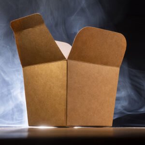 close up mystery box cat