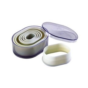 7 decoupoirs ovales lisses assortis patisdecor 1