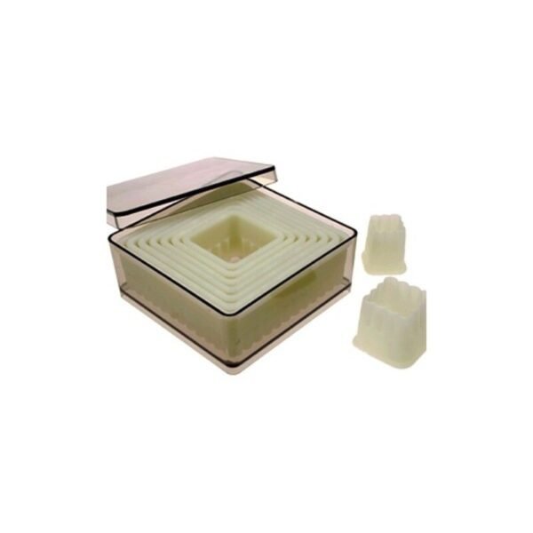 9 decoupoirs carres canneles assortis patisdecor 1