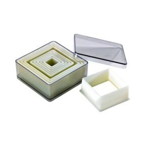 9 decoupoirs carres lisse assortis patisdecor 1
