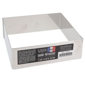 cadre a mousse inox h 45 cm 14 x 14 cm patisdecor 1