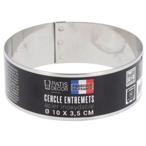 cercle a entremets inox h 35 cm o 10 cm patisdecor 1