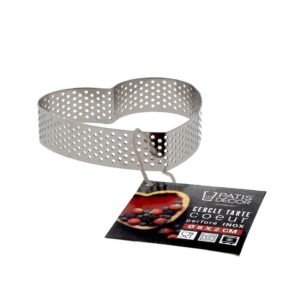 cercle a tarte perfore coeur inox h 2 cm o 8 cm patisdecor 1