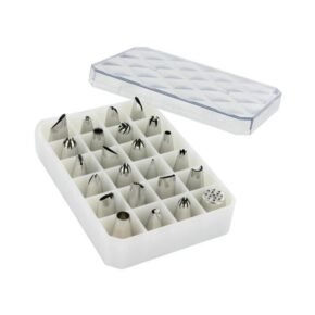 coffret 24 douilles decors fins inox 1
