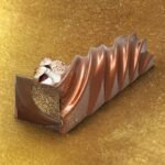 moule buche courte de noel torsadee