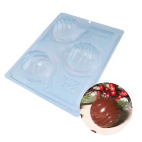 moule chocolat en 3 parties boules de noel rayees patisdecor 1