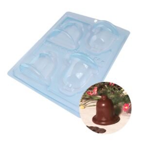 moule chocolat en 3 parties petites cloches patisdecor 1