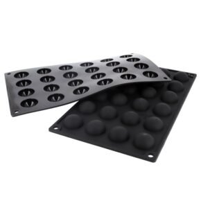 moule silicone 24 mini demi spheres 3 cm 1