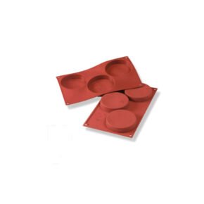 moule silicone 3 empreintes rondes o 10 cm 1