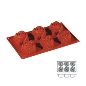 moule silicone 6 roses 1
