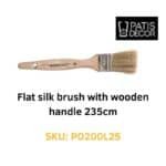 flat silk brush with wooden handle 235 cm