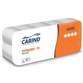 CARIND 10 ROLLS OF 2-PLY TOILET PAPER