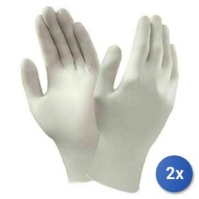 100 PIECE LATEX GLOVES L POWDER FREE