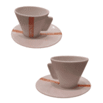 face et dos tasse café crème