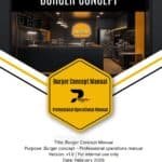 Affiche Burger Concept